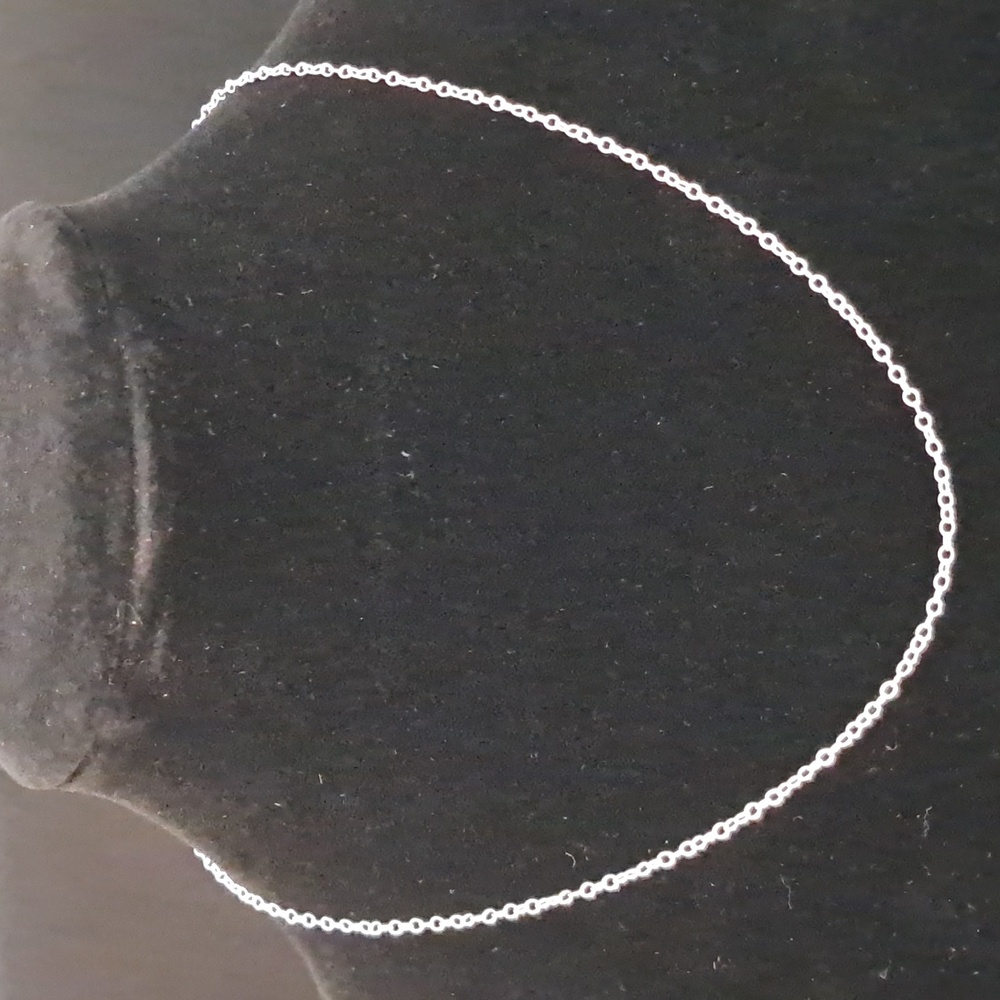 Sterling Silver 16‎ Inch Cable Chain